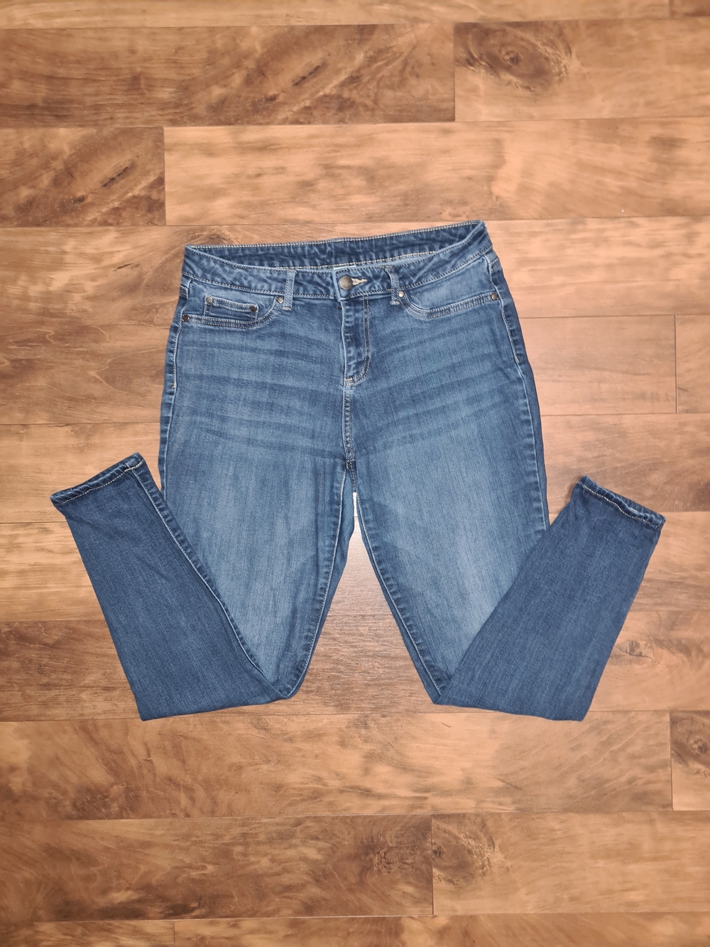 Faded Glory Blue Skinny Jeans - Women's Stretch Denim